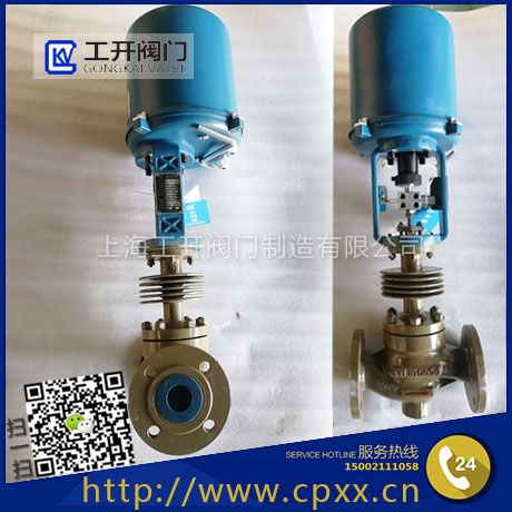 ZDLPG高溫導熱油電動調節閥_高溫蒸汽調節閥